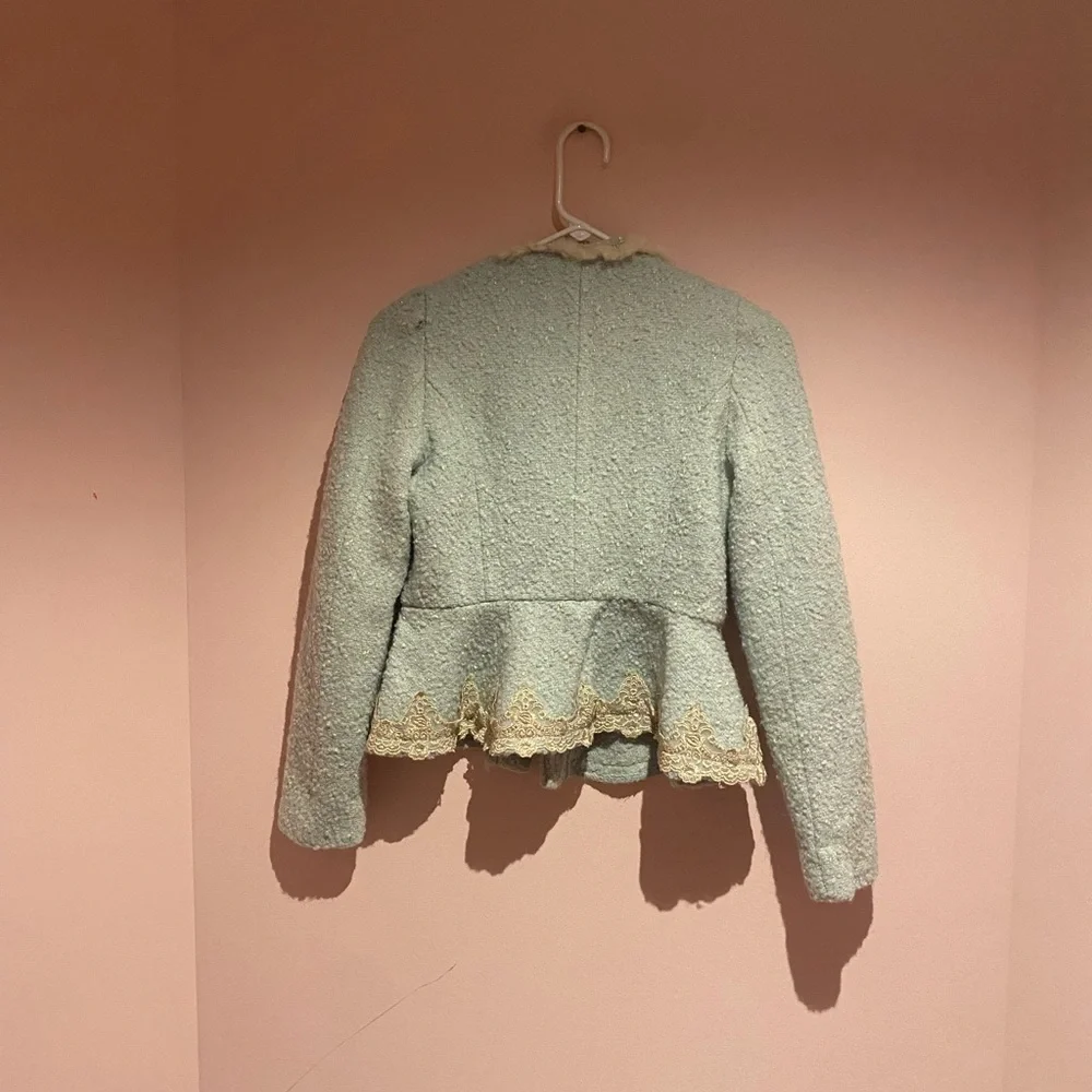 Reina adorable fur trim jacket